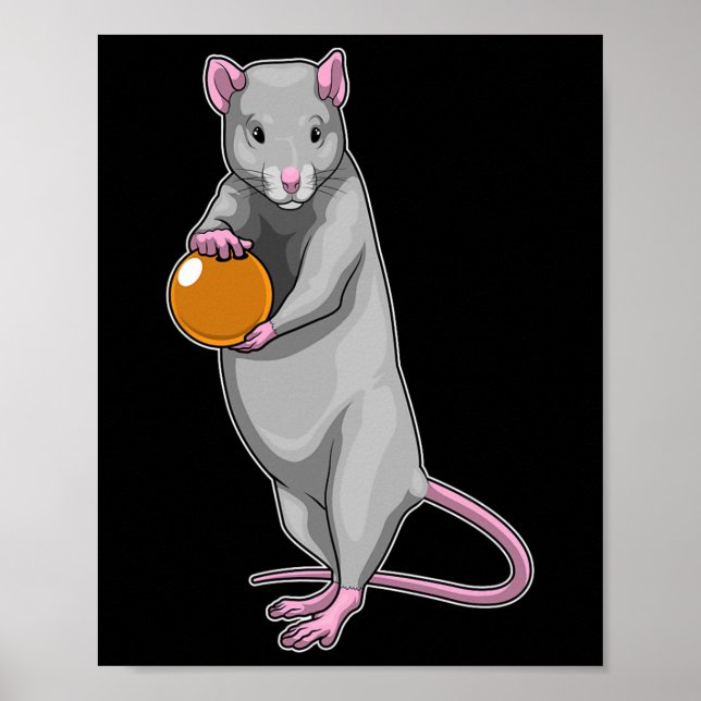 Rat Bowling Bowling Ball Sports  Poster (Vorne)