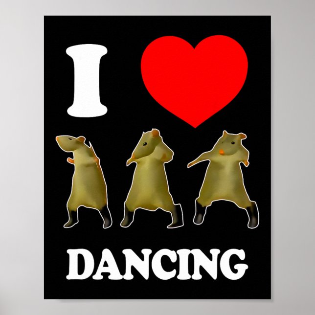 Rat Dance Meme 2025 Funny Trendy #ratdance 2 Poster (Vorne)