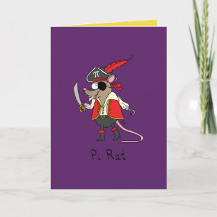 Rat de pi - carte de voeux drôle de pirate de
