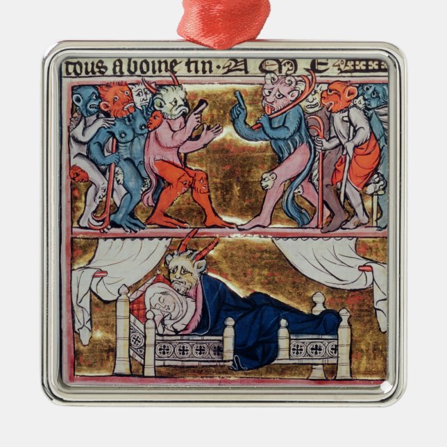 Rat der Dämonen, 'vom l'Histoire de Merlin' Silbernes Ornament (Vorne)