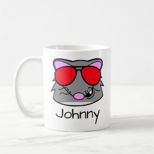 Rat Doodle Gesicht Personalisiert Kaffee Tasse