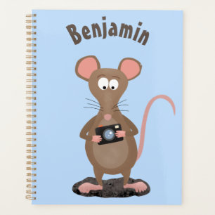 Rat drôle avec dessin animé de la caméra