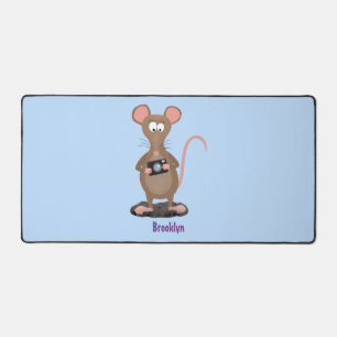 Rat drôle avec dessin animé de la caméra
