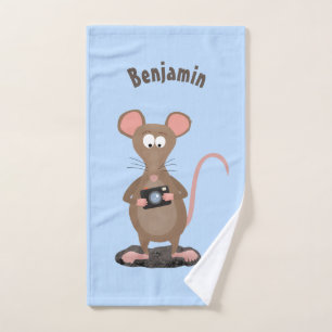Rat drôle avec dessin animé de la caméra
