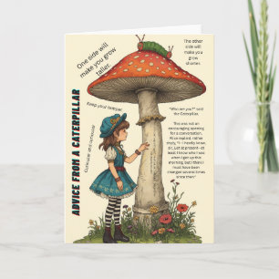 Rat eines Raupen Alice im Wunderland Karte