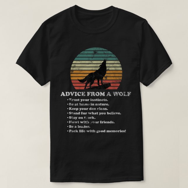 Rat eines Wolfs T-Shirt (Design vorne)