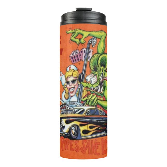 Rat Fink 13 Hot Drink Wäscher Thermosbecher (Vorderseite)