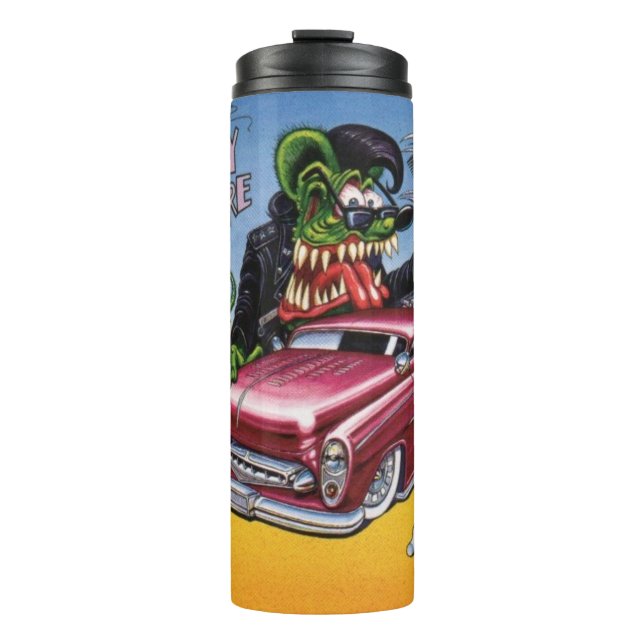Rat Fink 32 Hot Drink Wäscher Thermosbecher (Vorderseite)
