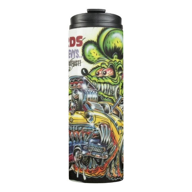 Rat Fink 39 Hot Drink Wäscher Thermosbecher (Vorderseite)