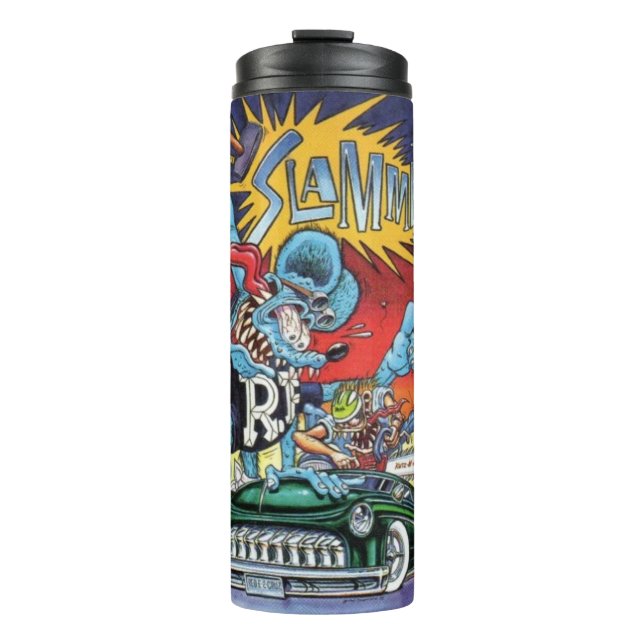 Rat Fink 4 Heißgetränk Thermosbecher (Vorderseite)