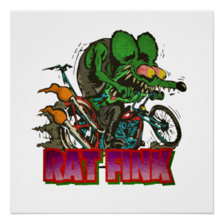 Rat Fink Vintag Poster