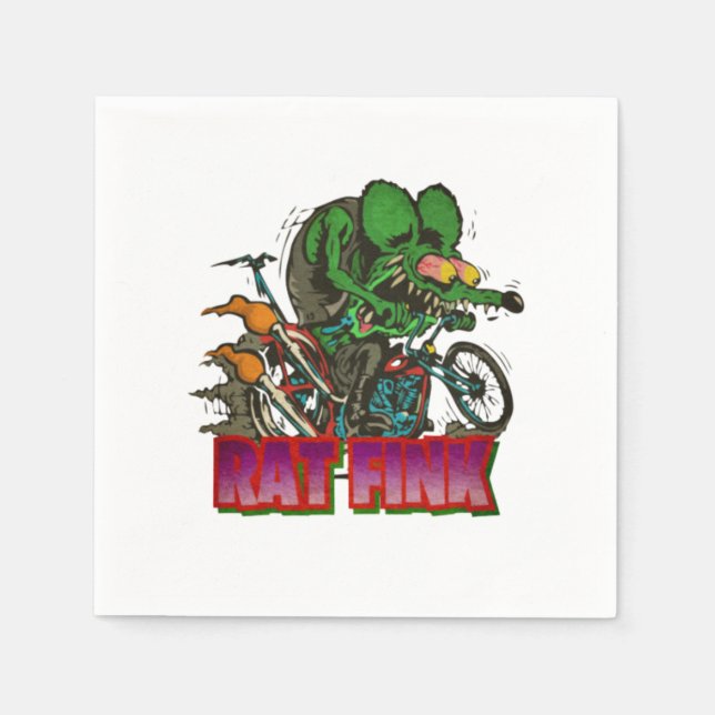 Rat Fink Vintag Serviette (Vorderseite)