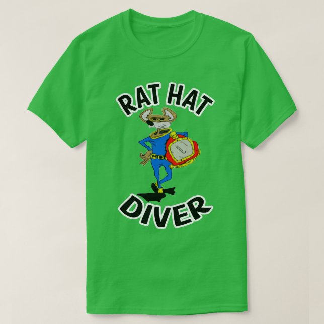 Rat Hat Diver T-Shirt (Design vorne)