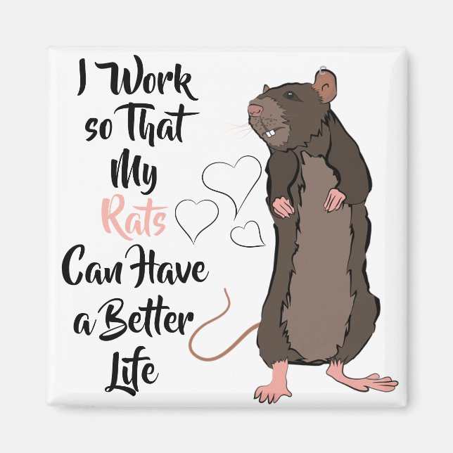 Rat Lover Magnet (Vorne)