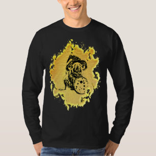 Rat Motif Rodent Niedlich Ratte in Hand Käse Haust T-Shirt