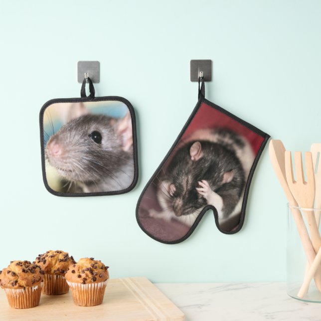 Rat Ofenhandschuh & Topflappen-Set (Insitu (Hängend))