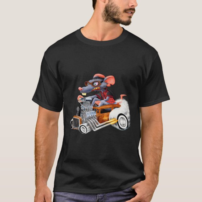 Rat Rod Drag Racing Old School Cars Rat auf Top Ho (Vorderseite)