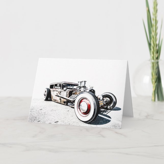 Rat Rod Grußkarte Dankeskarte (Vorderseite)