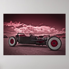 Rat Rod in Bonneville Poster