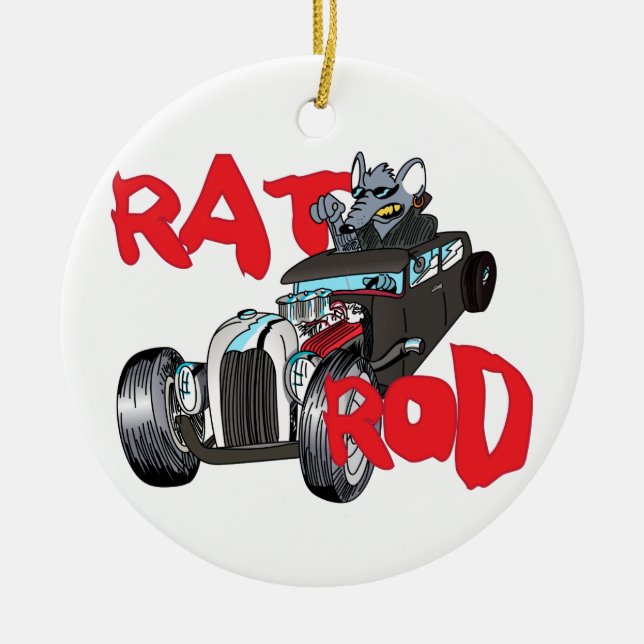 Rat Rod Keramik Ornament (Vorne)