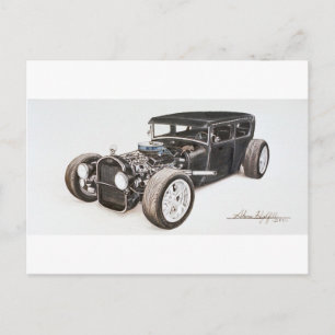 Rat Rod Postcard Postkarte