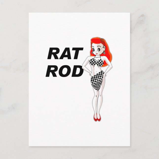 Rat Rod Postkarte (Vorderseite)