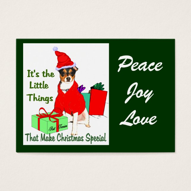 Rat Terrier Christmas Geschenke (Vorderseite)