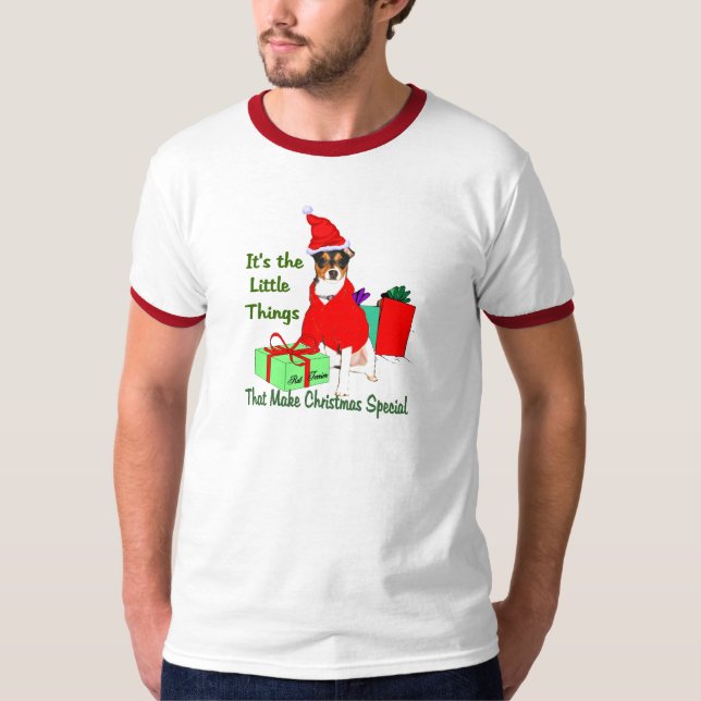Rat Terrier Christmas Geschenke T-Shirt (Vorderseite)