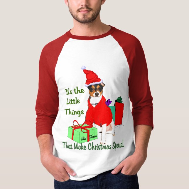 Rat Terrier Christmas Geschenke T-Shirt (Vorderseite)