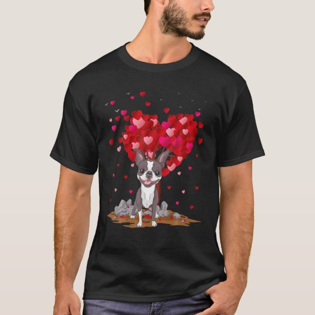 Rat Terrier Dog Lover Herzform Rat Terrier Vale T-Shirt (Vorderseite)