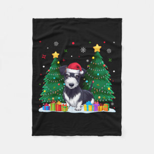 Rat Terrier Dog Lovers Weihnachtsmannmütze Ugly Ch Fleecedecke