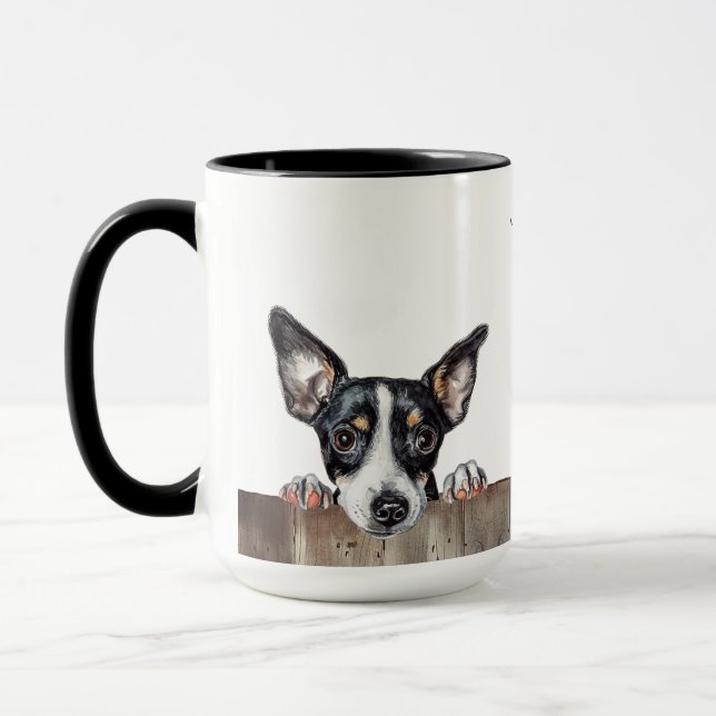 Rat Terrier Dog Tasse (Links)
