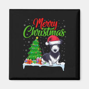 Rat Terrier Dog Weihnachtsbaum Lichter Funny Xmas Magnet
