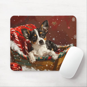 Rat Terrier Dog Weihnachtsfest Mousepad