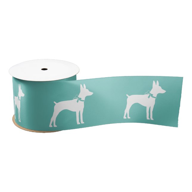 Rat Terrier Doppy Puppy Satinband (Spule)
