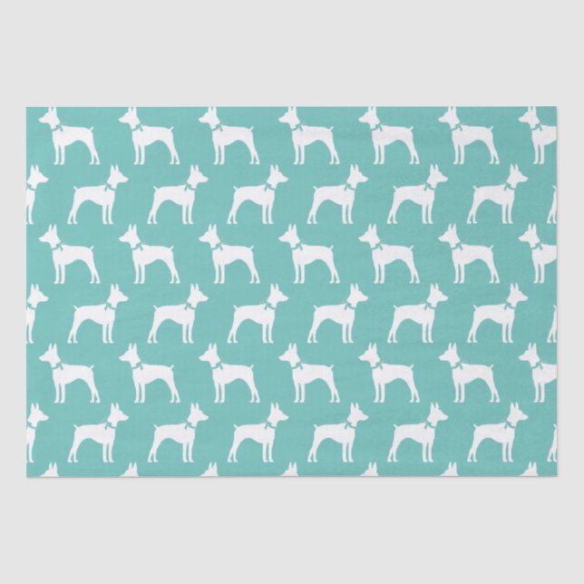 Rat Terrier Doppy Puppy Seidenpapier (Vorderseite)