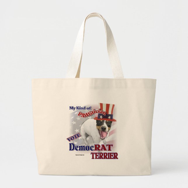 RAT TERRIER Geschenke Jumbo Stoffbeutel (Vorne)