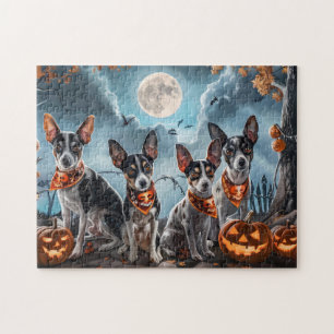 Rat Terrier Halloween Gruselig