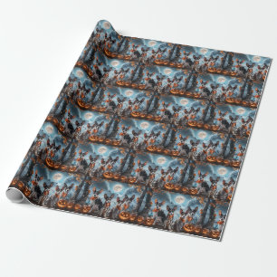 Rat Terrier Halloween Gruselig  Geschenkpapier