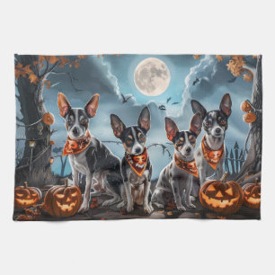 Rat Terrier Halloween Gruselig Geschirrtuch