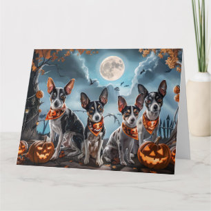 Rat Terrier Halloween Gruselig  Karte