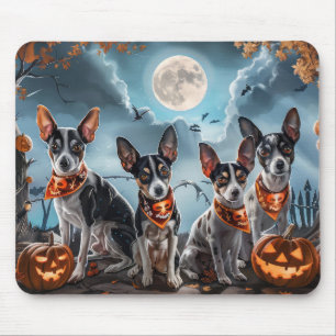 Rat Terrier Halloween Spooky Mousepad
