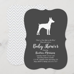 Rat Terrier Hund Baby Duwer Gender Neutral Einladung