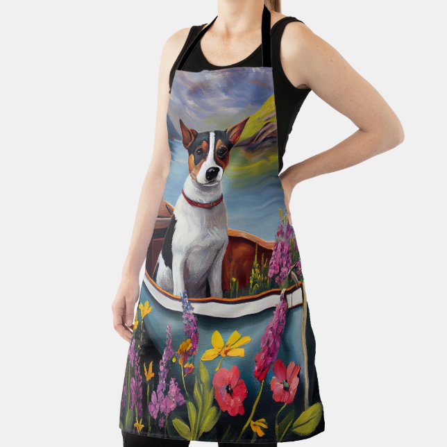 Rat Terrier on a Paddle: Ein Landschaftliches Aben Schürze (InSitu)