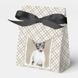 Rat Terrier Painting - Niedliche Original Dog Art Geschenkschachtel
