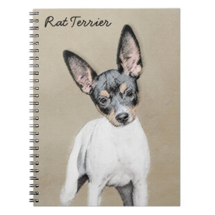 Rat Terrier Painting - Niedliche Original Dog Art Notizblock