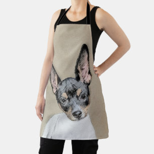 Rat Terrier Painting - Niedliche Original Dog Art Schürze