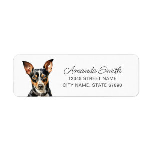 Rat Terrier Rücksendeadressen-Aufkleber