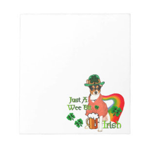 Rat Terrier St Patricks Notizblock