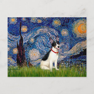 Rat Terrier - Sternennacht Postkarte